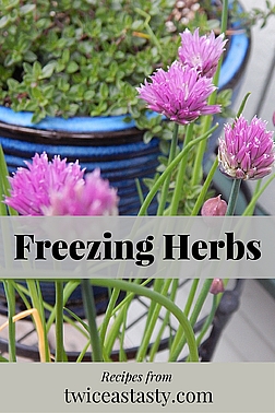 Herbs are easily preserved for year-round use. Most herb savers dehydrate their harvest, but chives in particular taste better when frozen. Learn how to freeze chives and make Herb Butter.