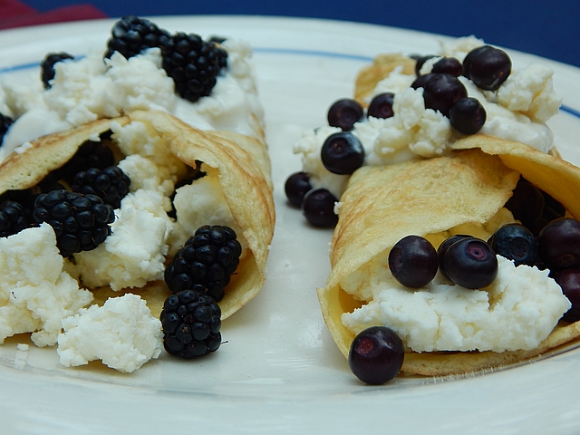 Dole out your wild berries in small doses. Get recipes for Crepes with Wild Berries and Lemon Cheese and Rhubarb–Huckleberry Galette at TwiceasTasty.com.