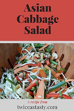 After years of losing brassica crops to moths, I recently started growing cabbage again. It has me hooked on a salad–seafood pairing. Learn to make Asian Cabbage Salad and Wasabi-Marinated Shrimp.