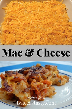 I’m a sucker for homemade mac and cheese. But my mom’s original version is a perfect intro but just the beginning. Get mac and cheese recipes at TwiceasTasty.com.