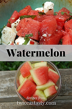 The nose-to-tail approach to cooking meats could be called tip to top for vegetables and fruits. Get whole watermelon recipes at TwiceasTasty.com.