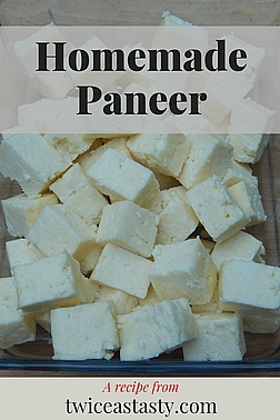 My freezer holds all sorts of vegetables ready to mix with homemade paneer for Paneer Tikka Masala. Learn to make cheese at TwiceasTasty.com.