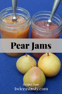 Lower-sugar, fruit-forward spreads easily last a couple of weeks in the fridge once open. Get pear recipes at TwiceasTasty.com.