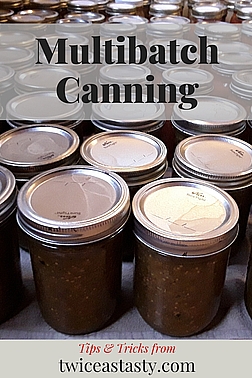 Call it impressive or call it procrastination: We sealed up 85 jars of goodness on Sunday. Learn more at TwiceasTasty.com.