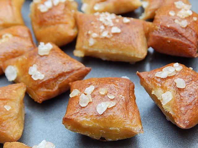 Sourdough pretzel dough is straightforward, there’s a trick to the crisp “shell” and soft center. Get sourdough recipes at TwiceasTasty.com.