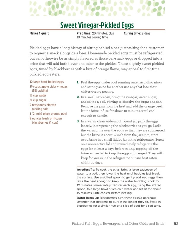 Sweet Vinegar-Pickled Eggs