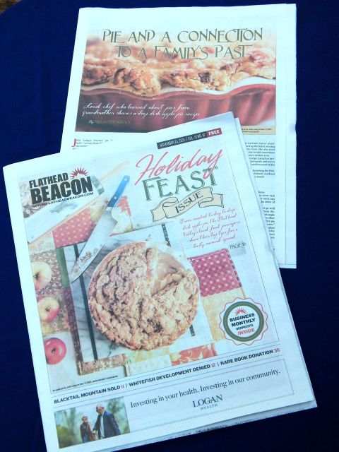 I’m excited to be featured on the cover of the holiday feast issue from the Flathead Beacon. Learn more at TwiceasTasty.com.