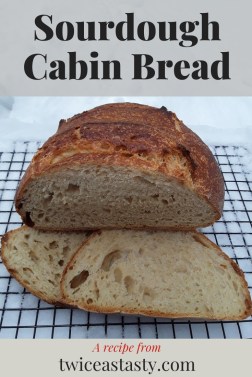 Join the 5th Annual Sourdough Giveaway and learn to make Sourdough Cabin Bread at TwiceasTasty.com.