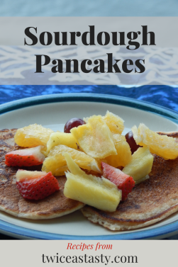 I make lots of sourdough pancakes—to jumpstart my starter and because they’re so tasty. Learn more at TwiceasTasty.com.