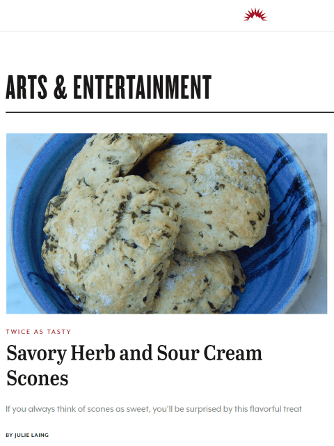 Grab spring’s first herbs for savory scones, hearty salad, and flavor-packed curry. Learn more at TwiceasTasty.com.