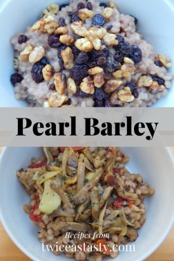 Sweet or savory, pearl barley keeps its texture when serving a crowd or leftovers. Get pearl barley recipes at TwiceasTasty.com.