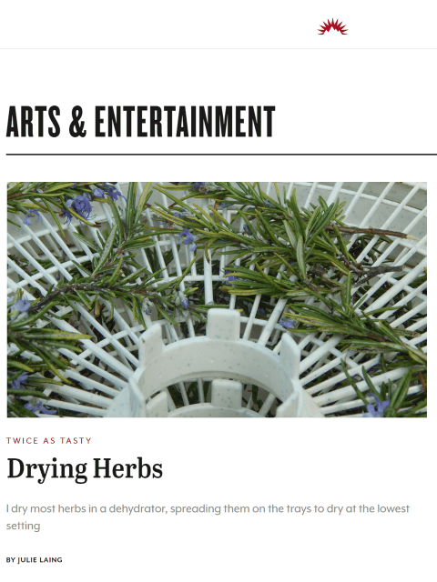 Drying fresh herbs yourself is easy, saves money, and gives the best flavor. Learn more at TwiceasTasty.com.