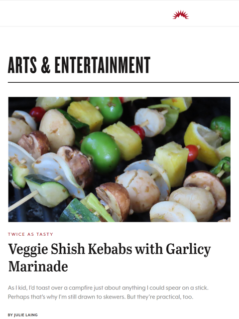 Almost any vegetable can be speared on a skewer and grilled. Learn more at TwiceasTasty.com.