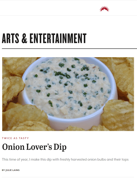 Caramelizing onions on the grill makes a great primer for grilling vegetables and a flavor-packed dip. Learn more at TwiceasTasty.com.