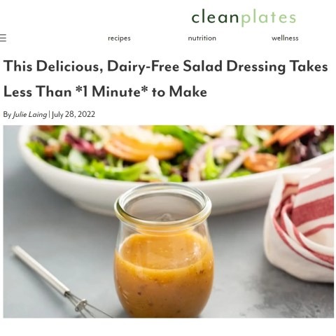 Using a basic ratio, you can make so many dressings in under 60 seconds. Learn more at TwiceasTasty.com.