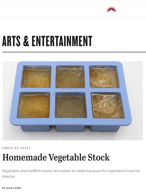 When I make stock, it feels cost-free and effortless: I use whatever’s at hand, and it happens in the background of my day. Learn more at TwiceasTasty.com.