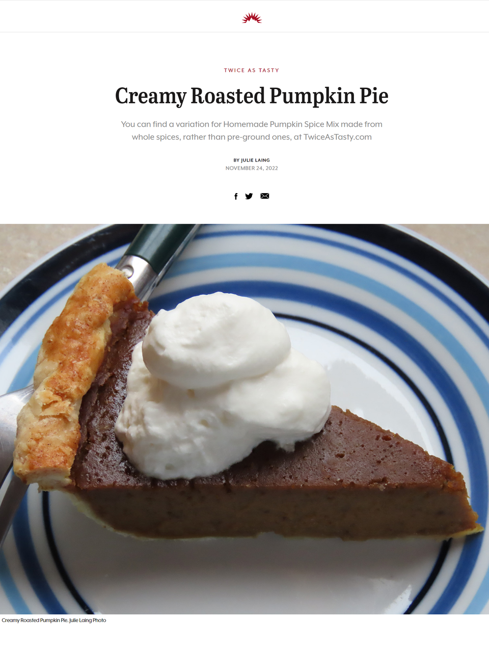 Here’s my favorite pumpkin pie recipe and all of the homemade components I put in it. Learn to make Creamy Roasted Pumpkin Pie. Learn more at TwiceasTasty.com.