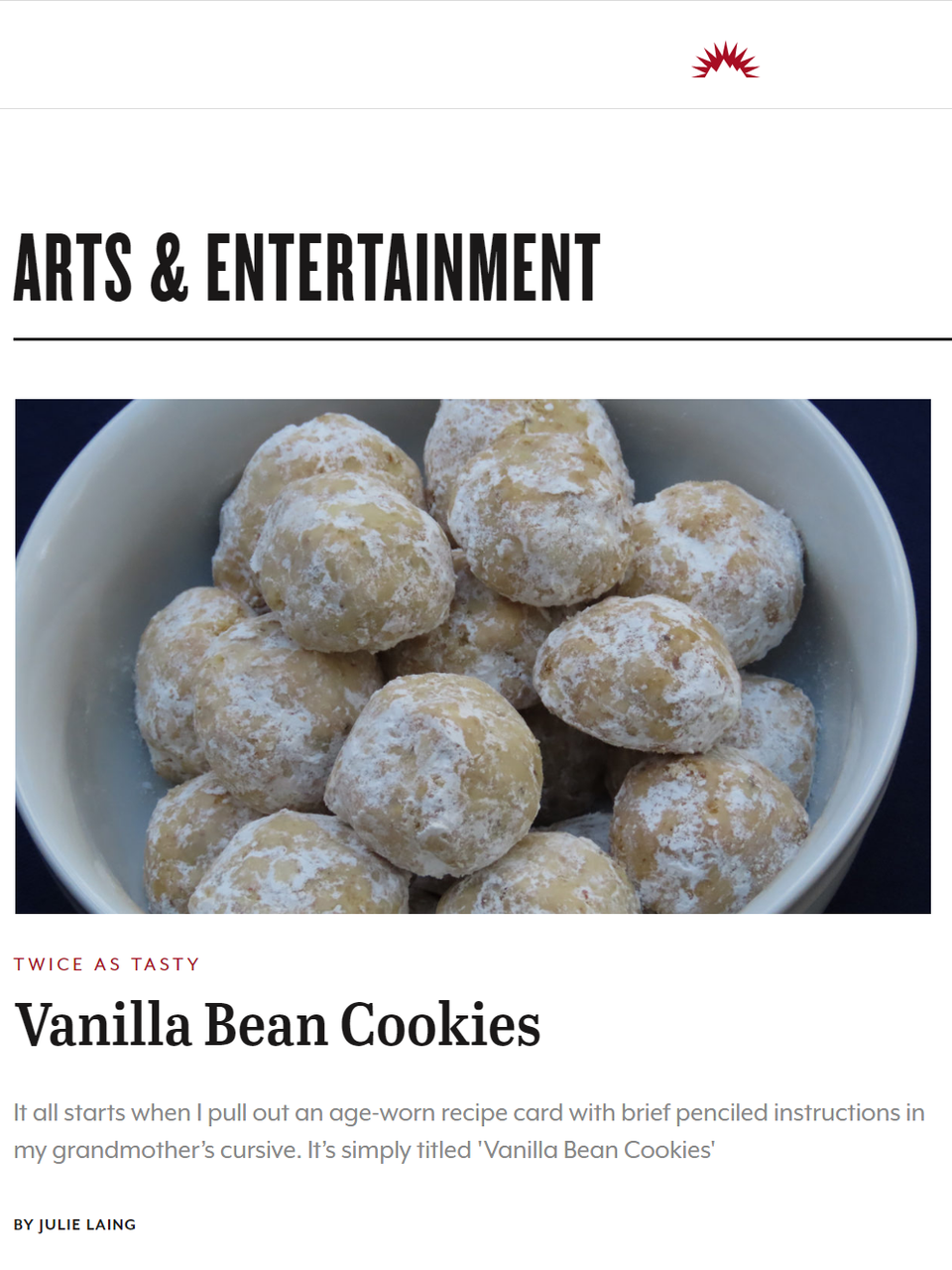 These cookies are special to me because of their family history that has spread to friends’ holiday traditions. Learn more at TwiceasTasty.com.