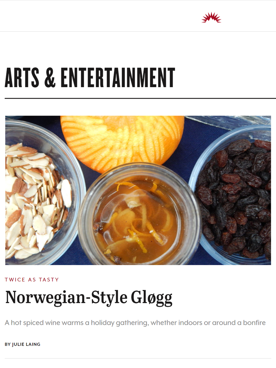 A hot spiced wine can be casual enough for a cozy night in and tasty enough for a countdown party. Learn more at TwiceasTasty.com.