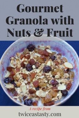 My food dehydrator sees regular, year-round use but is filled most often with granola. Get granola recipes at TwiceasTasty.com.