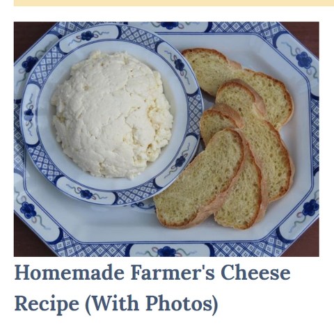 For the Old Farmer’s Almanac website, I created a basic cheese making guide and a recipe with step-by-step photos for Farmer’s Cheese. Learn more at TwiceasTasty.com.