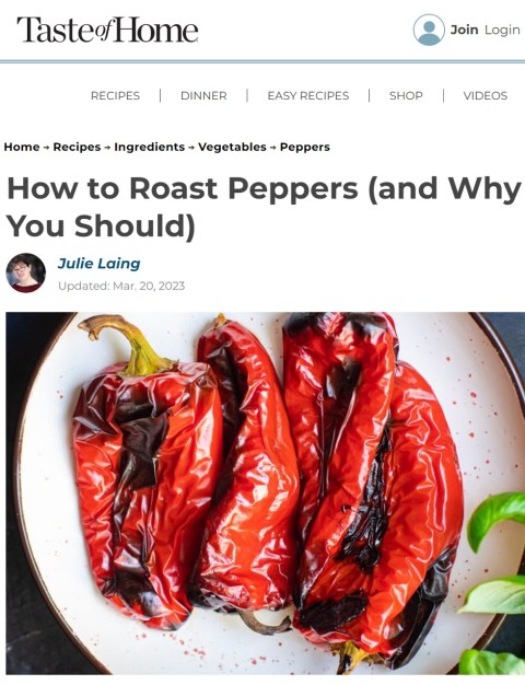  I use not one but four techniques to roast peppers of all colors, sizes, and heat levels. Learn more at TwiceasTasty.com.
