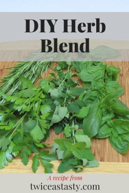 If you start using a simple homemade herb blend in place of the dried or fresh herbs listed in a recipe, you have an immediate mealtime shortcut. Learn more at TwiceasTasty.com.