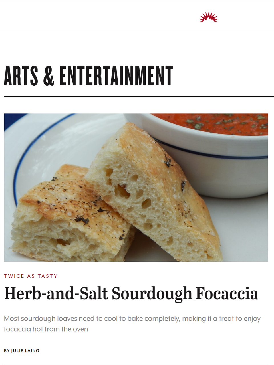 A desire for hot-from-the-oven bread tops my reasons for making sourdough focaccia. Learn more at TwiceasTasty.com.