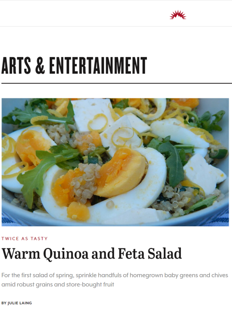 There’s something special about salads made with spring's first herbs and greens from plants that bravely withstand 50°-plus temperature swings. Learn more at TwiceasTasty.com.