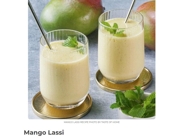 Offsetting tangy yogurt with the sweet juiciness of fresh mango, this mango lassi recipe is as filling as it is refreshing. Learn more at TwiceasTasty.com.