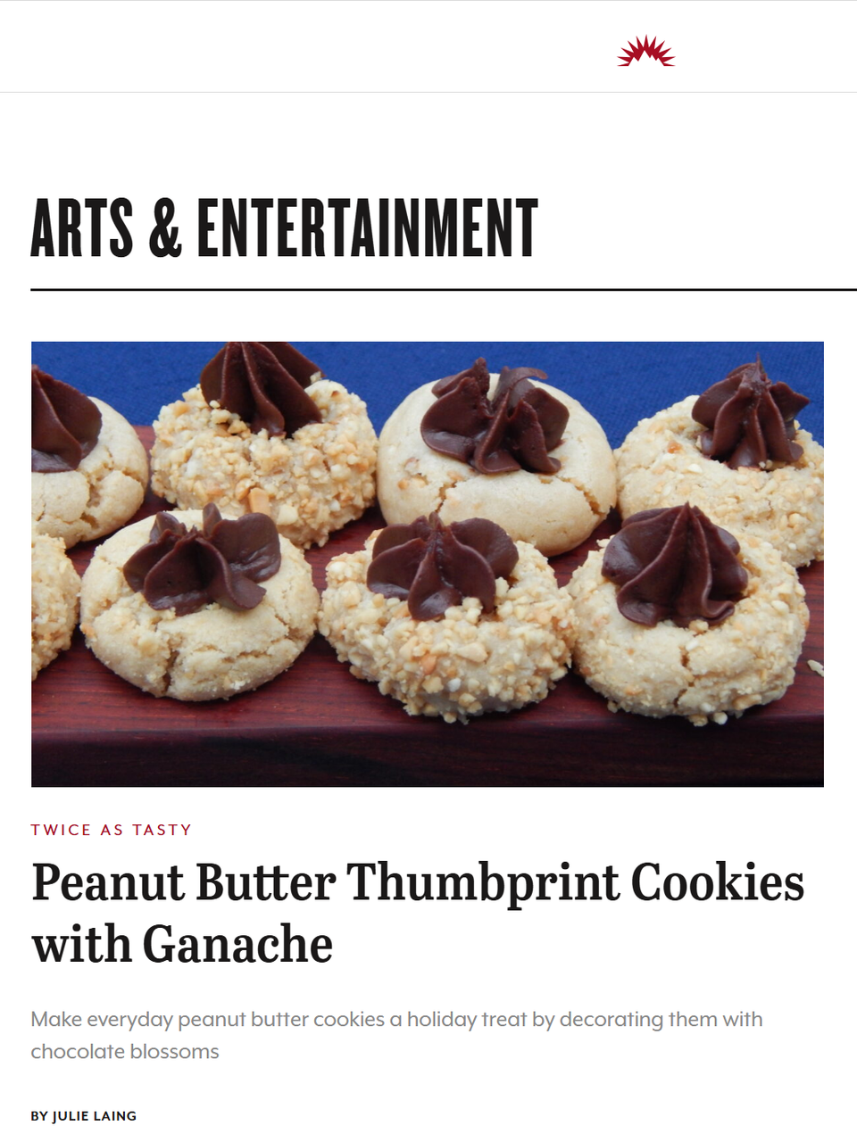 If you’re already comfortable making my Fresh Ground Peanut Butter Cookies, then a chocolate filling upgrade creates a stress-free holiday version. Learn more at TwiceasTasty.com.