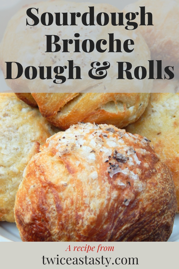 Brioche dough has a rich, buttery flavor and somewhat flaky texture that I feel is beautifully enhanced by the complex flavor of wild yeast. Learn more at TwiceasTasty.com.