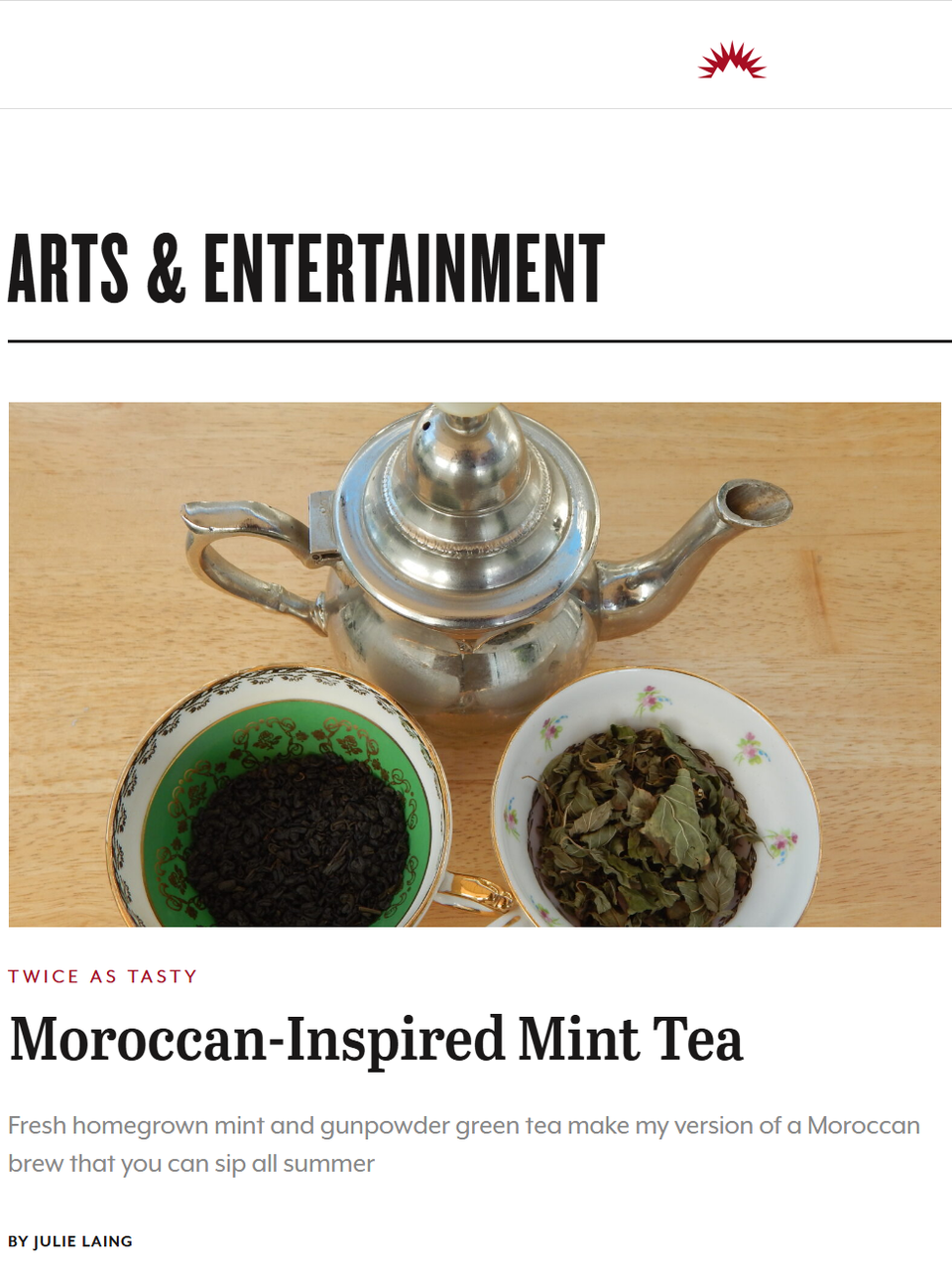 I grew up with unsweetened iced tea in the fridge, but I needed a month in Morocco to discover that hot tea could be as refreshing. Learn more at TwiceasTasty.com.