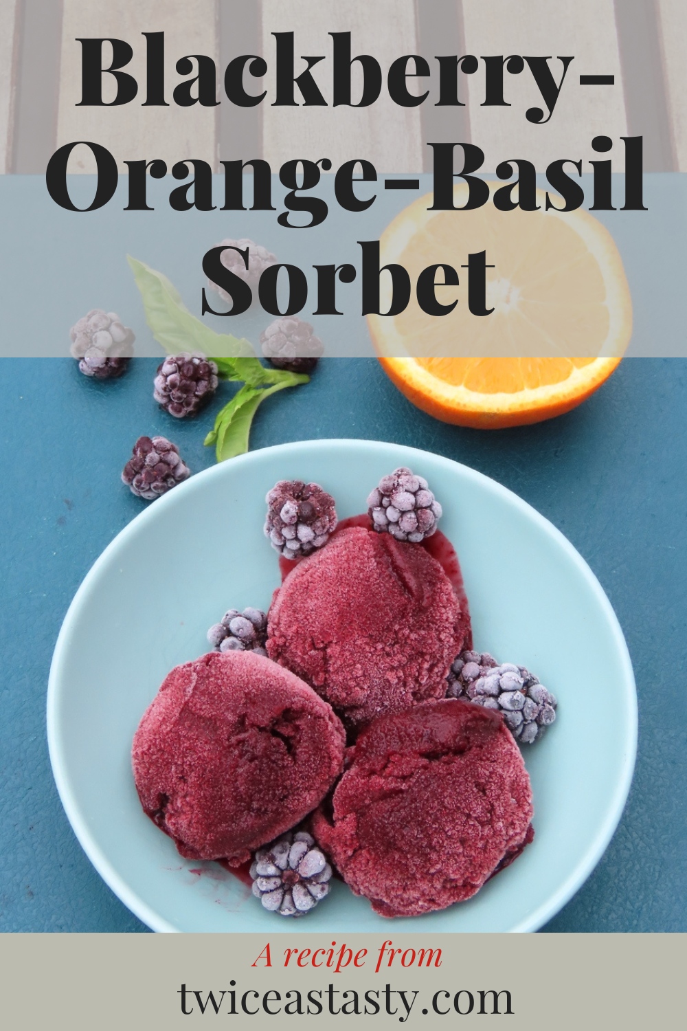 Nine years into writing this blog. I’m still having such fun playing with all sorts of food, including slipping botanicals into unexpected recipes. Get sorbet recipes at TwiceasTasty.com.