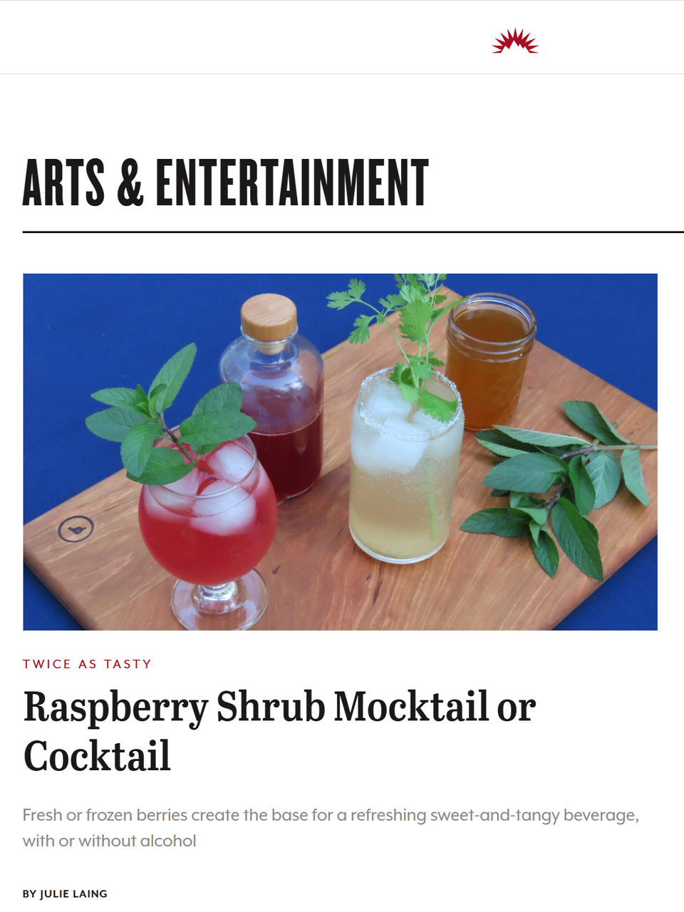 Drinking shrubs are essentially homemade replacements for today’s highly popular flavored sparkling waters and hard seltzers—in even more delicious flavors. Learn more at TwiceasTasty.com.