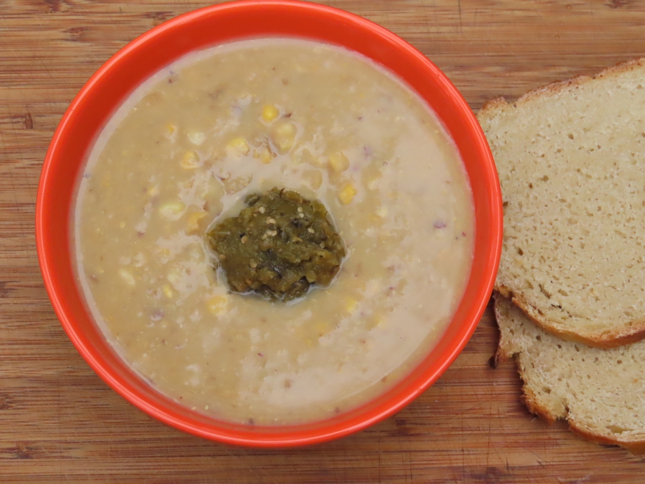 Corn and Potato Chowder with Tomatillo Salsa. Get the recipes at TwiceasTasty.com.