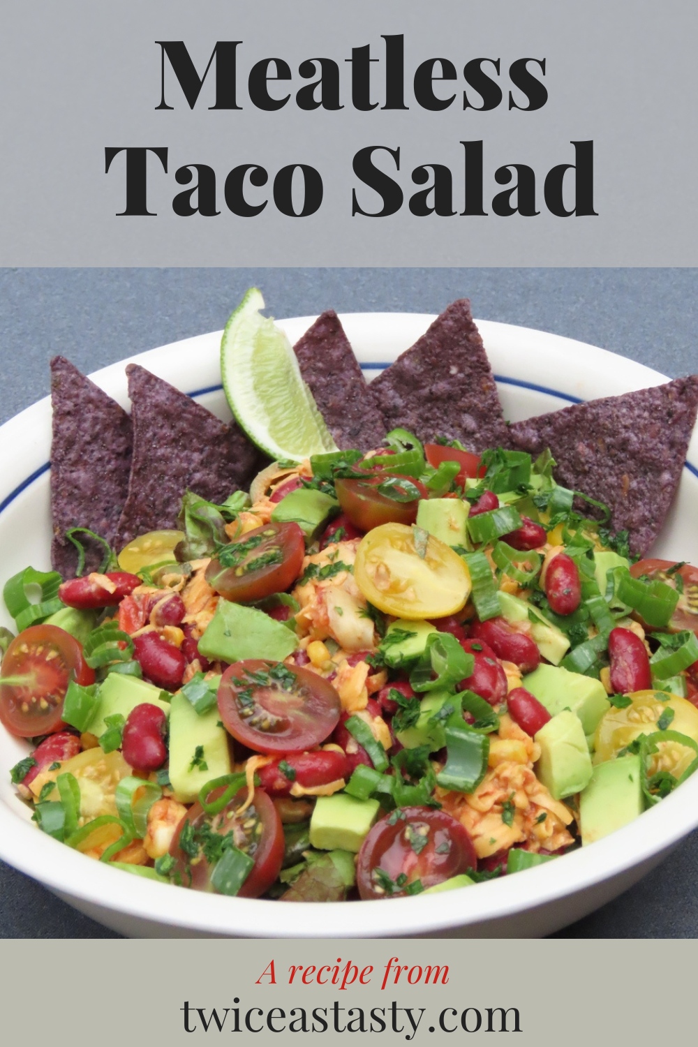 When a salad is the meal, I pile on layers and hit as many food groups as possible to create a hearty, filling, plant-based salad I could eat every day. Get salad recipes at TwiceasTasty.com.