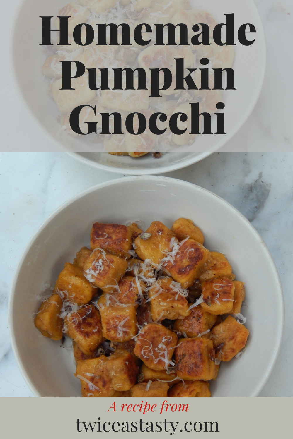 Of all the replacements for potatoes that I have tried when making gnocchi, I have the most success with pumpkin and other winter squash. Learn to make Homemade Pumpkin Gnocchi. Learn more at TwiceasTasty.com.