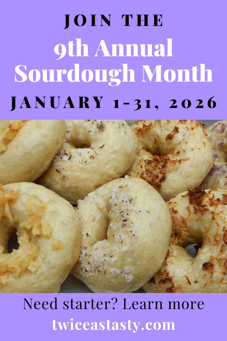 I’ve teamed up with other fermenters to share sourdough starter, scoby, kefir grains, and more. Get sourdough recipes at TwiceasTasty.com.