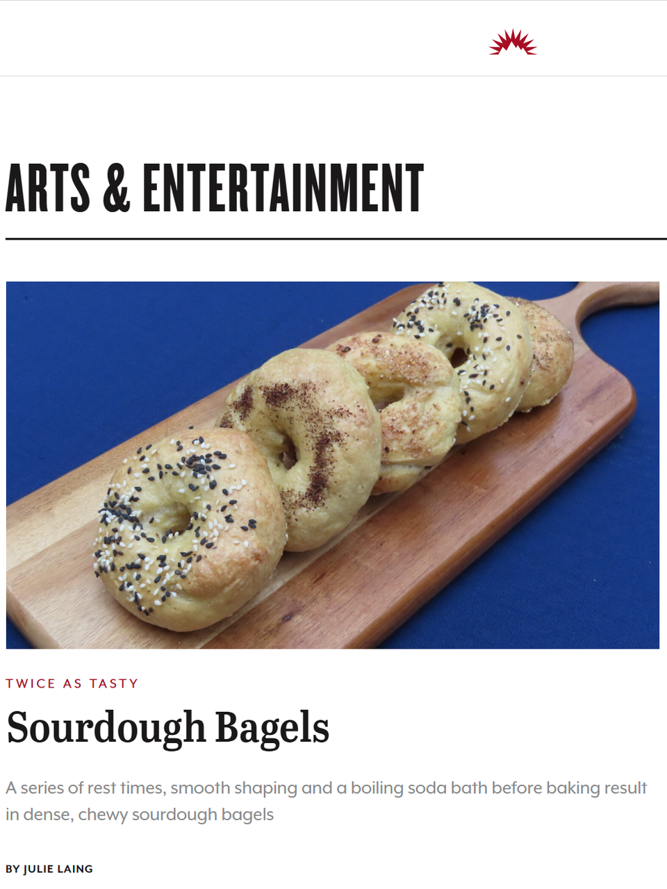 Over years of making sourdough bagels, I’ve adjusted my technique to minimize tools and active time and consistently created the classic bagel shape. Learn more at TwiceasTasty.com.