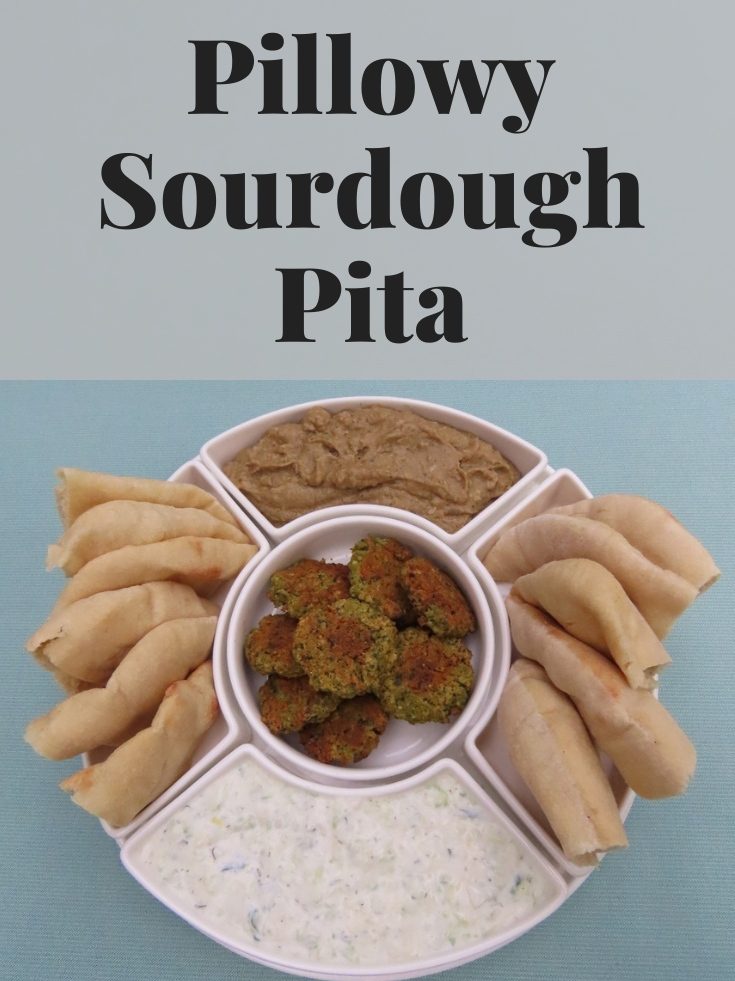 Pillowy Sourdough Pita