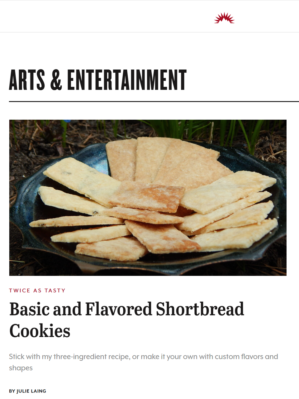 Shortbread is a blank canvas, primed for whatever I want to throw at it, from a dip in chocolate to zesty add-ins. Learn more at TwiceasTasty.com.