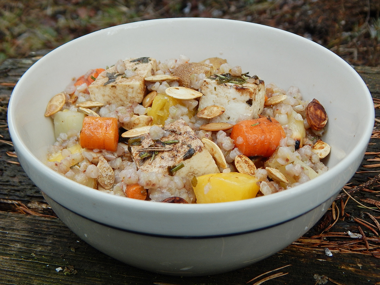 Roasted Winter Vegetable “Grain” Bowls. Get the recipe at TwiceasTasty.com.