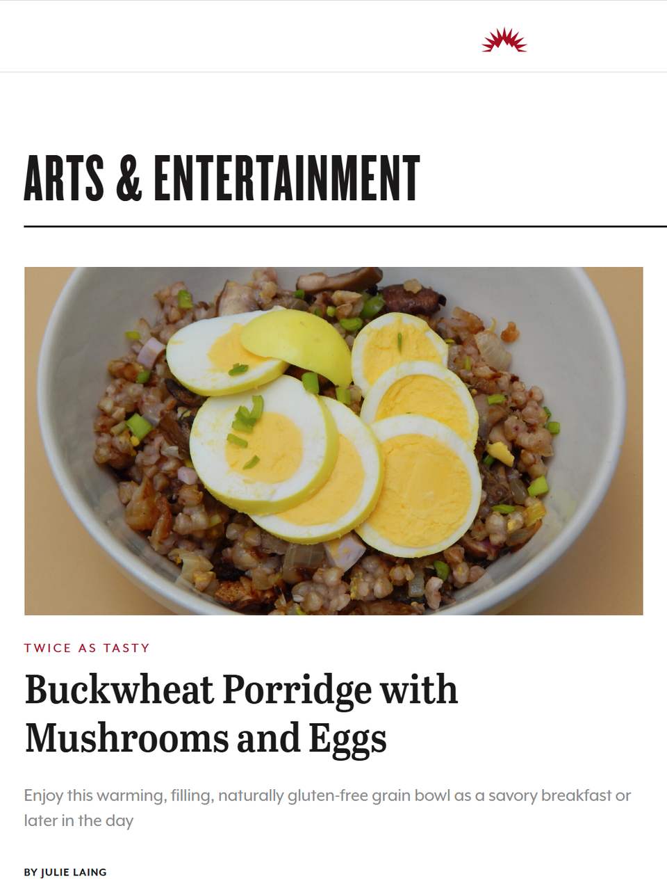 This recipe fit into several recent projects: skillet testing, gluten-free cooking, and a free seasonal eating workshop. Learn more at TwiceasTasty.com.