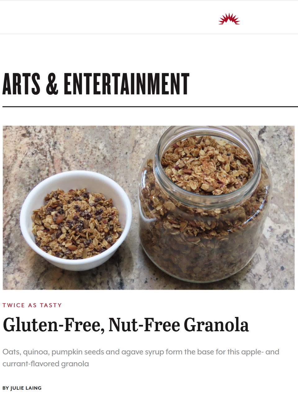 My granola recipe that avoids many common allergens shows just how easily you can adjust ingredients to suit your diet and preferences. Learn more at TwiceasTasty.com.