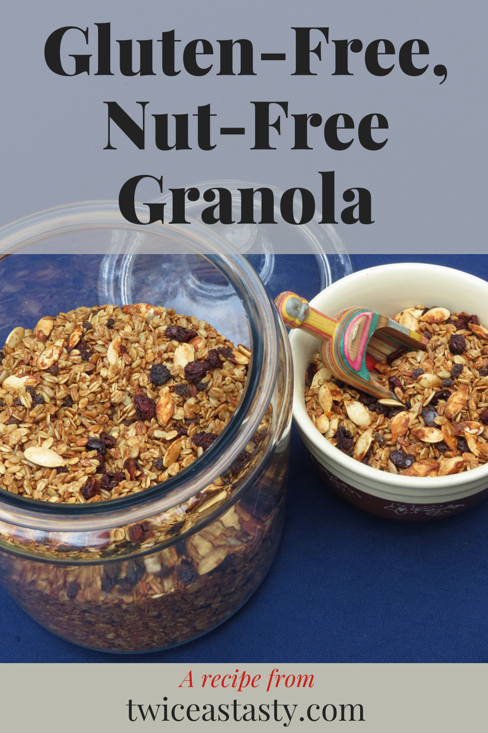 My granola recipe that avoids many common allergens shows just how easily you can adjust ingredients to suit your diet and preferences. Get gluten-free recipes at TwiceasTasty.com.
