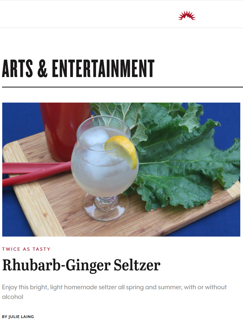 All-natural fruit seltzer costs me pennies to make, gives me full control over the sweetness and fizziness, and reduces my can and bottle recycling load. Learn more at TwiceasTasty.com.