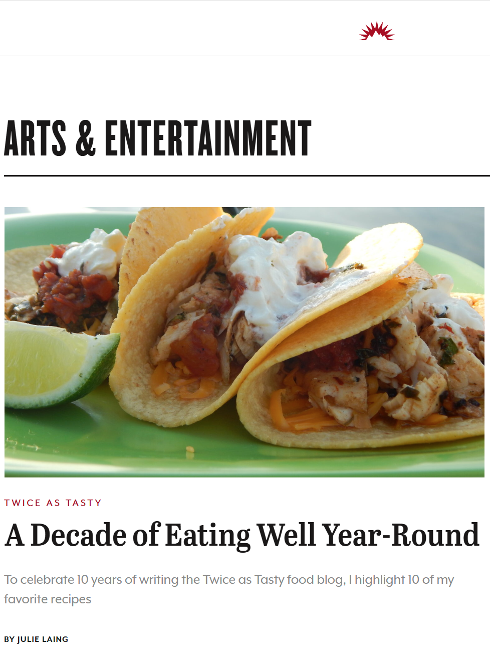 Twice as Tasty turns 10 this month! Get collections of my and readers’ favorite recipes and learn about what’s new at TwiceasTasty.com.