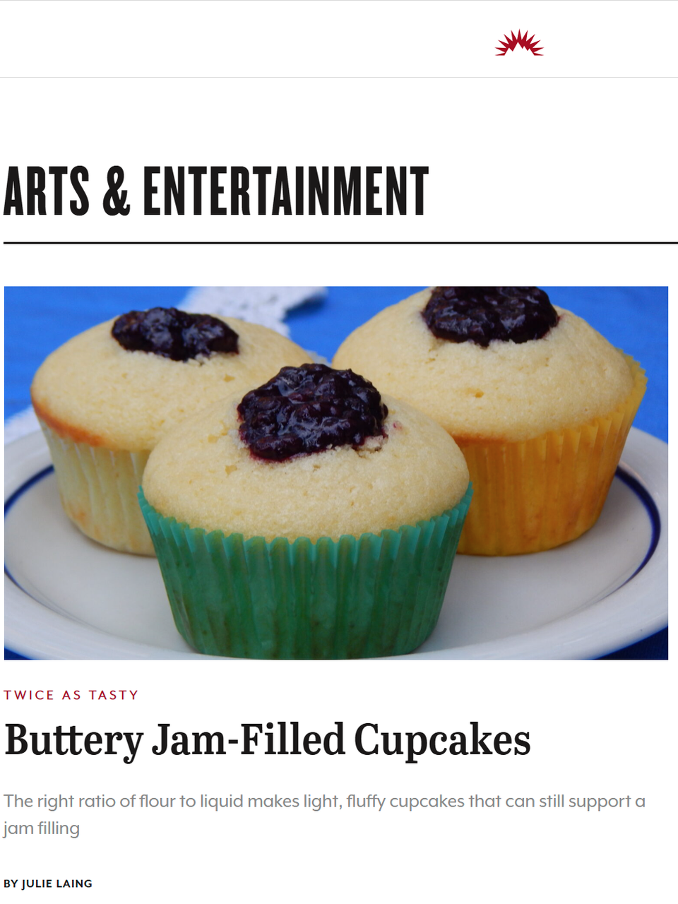Cupcakes’ advantage over cake, for the baker, lies in your ability to vary the flavors as you fill and decorate a single batch of batter. Learn more at TwiceasTasty.com.
