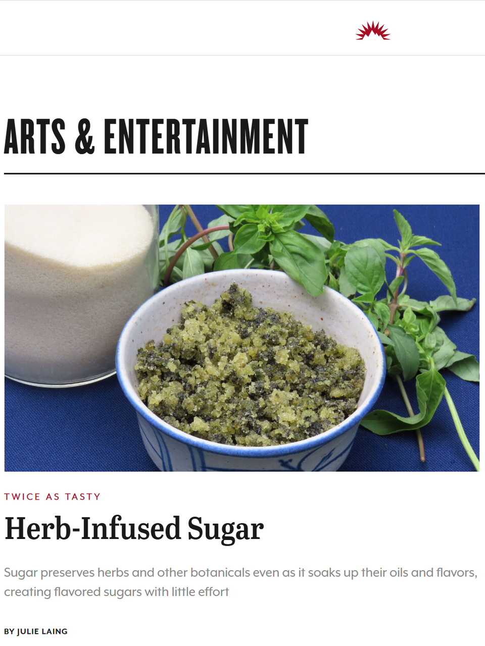 An infused version can replace sugar in any recipe but has the most impact as sweetener for whipped cream or frosting, on baked goods, or in beverages. Learn more at TwiceasTasty.com.